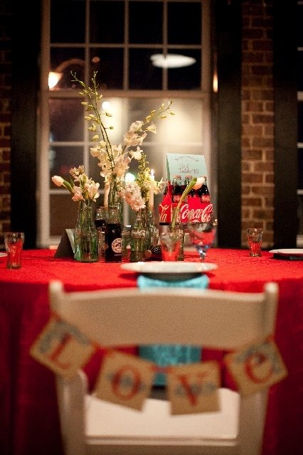 hot wedding color red and turquoise